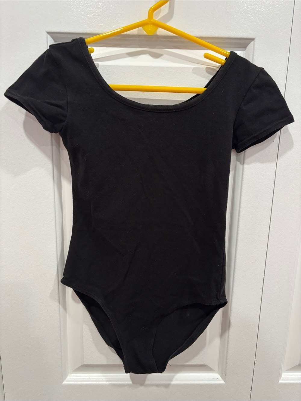 Dan skin Now- Black Short Sleeve Leotard Bodysuit- size 6
